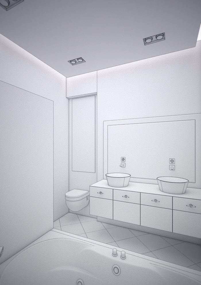 Таун хаус в современном стиле с элементами ар деко.