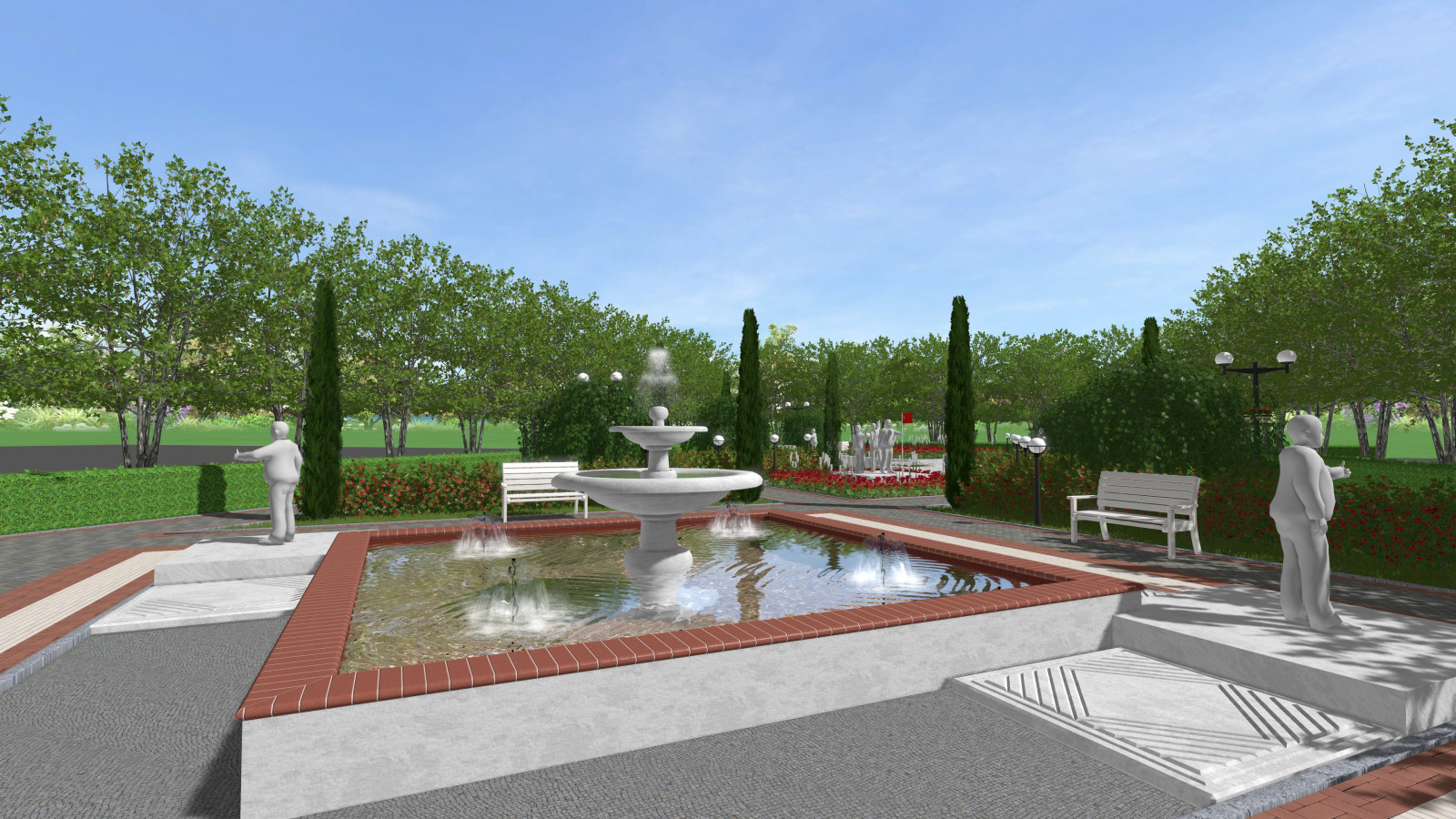 Комсомольский сквер в г.Жиздра, 2021