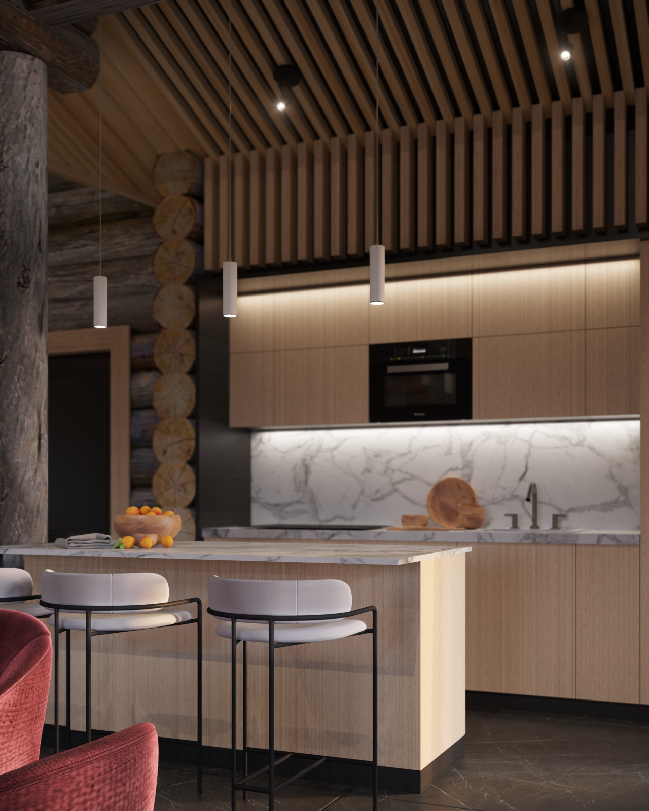 Шале интерьер