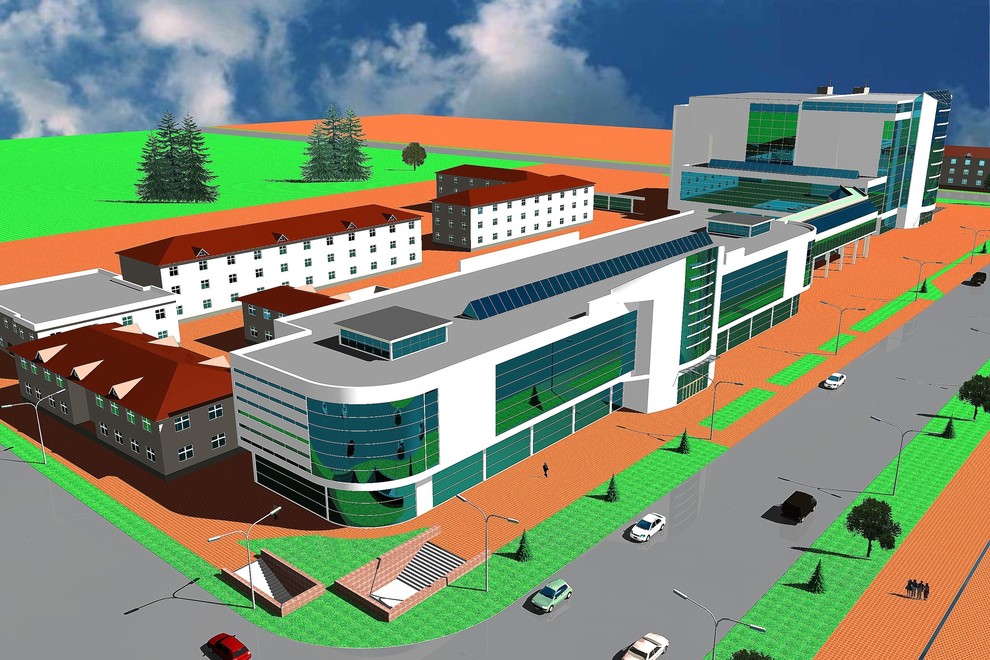 Дизайн экстерьера торгового комплекса