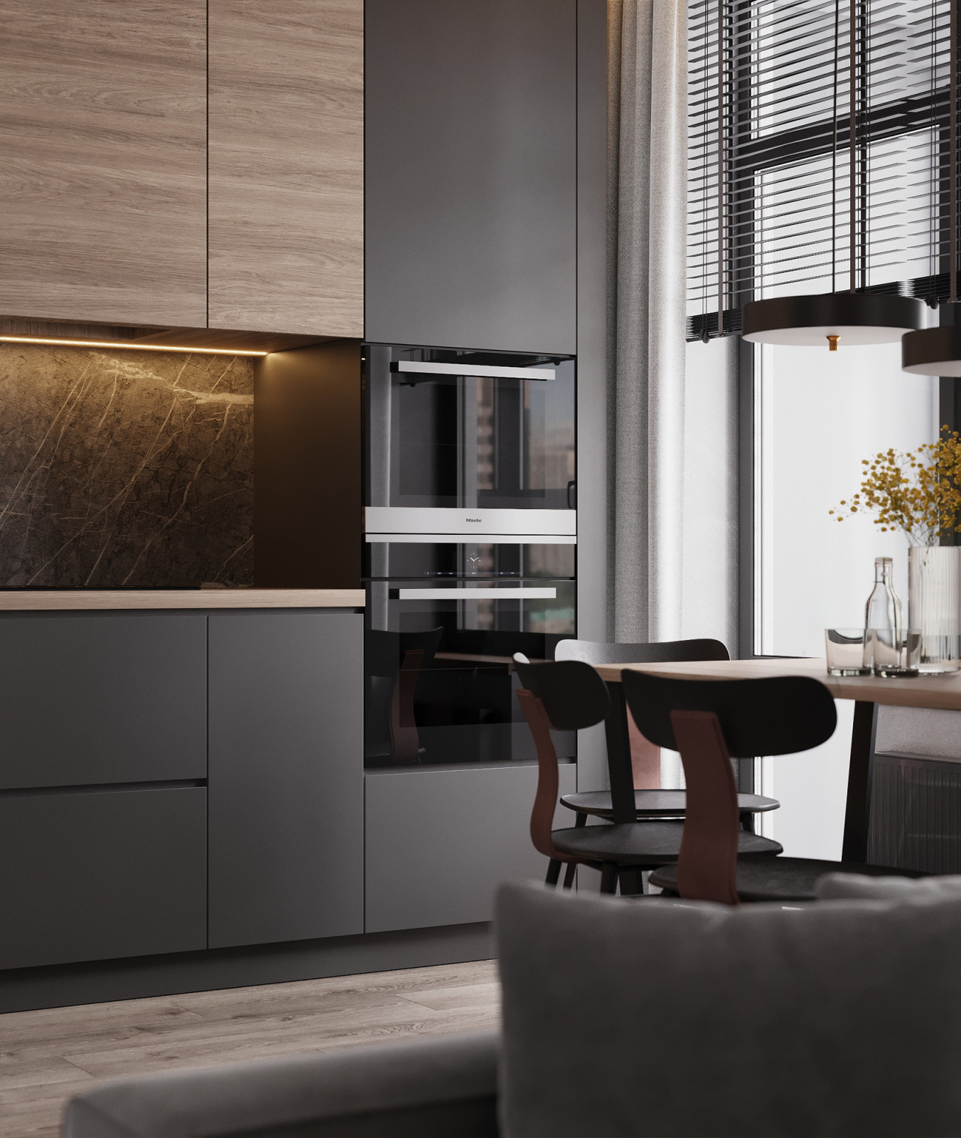 Гостиная-кухня