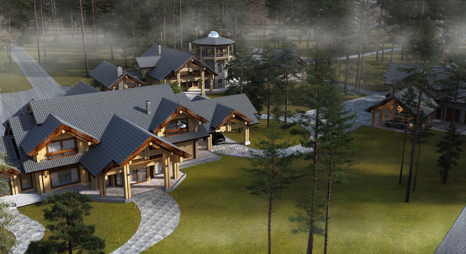 Современная усадьба в классическом стиле