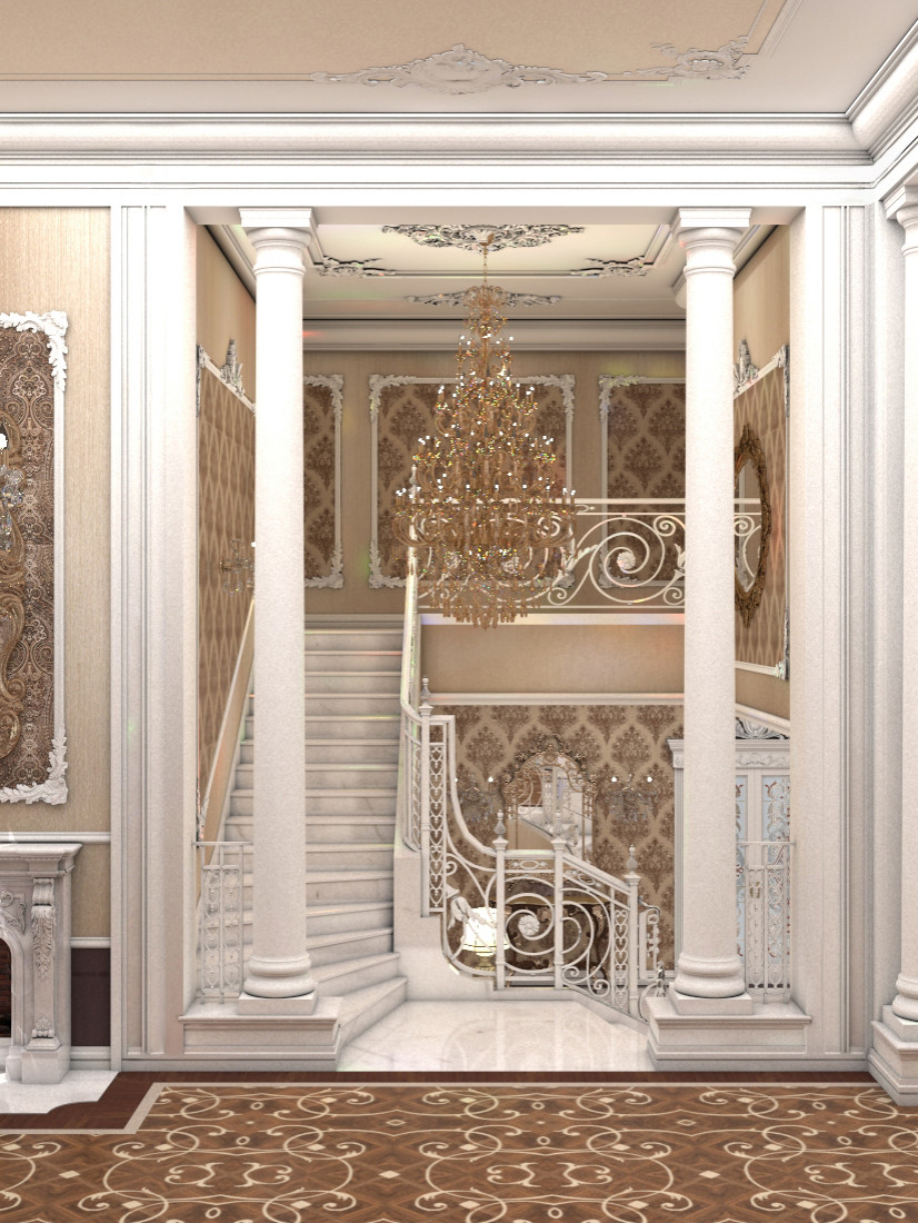 Холл с лестницей