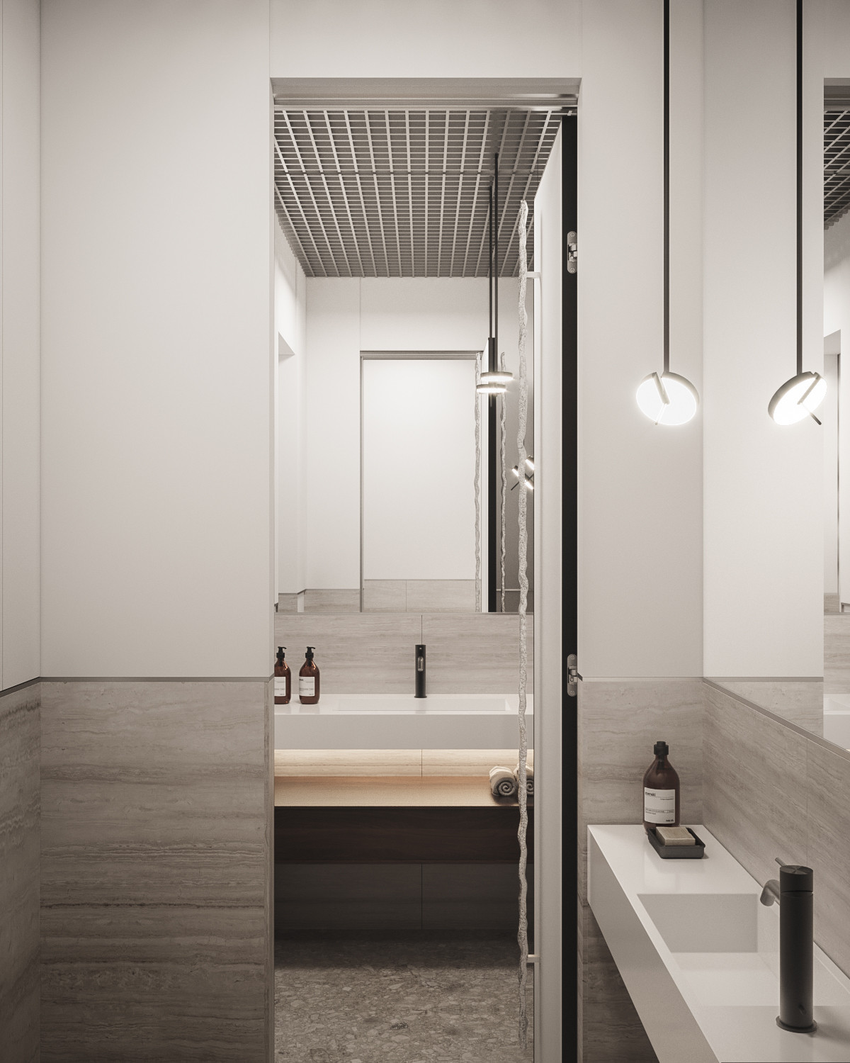 The Whale – Minimalist modern bathroom