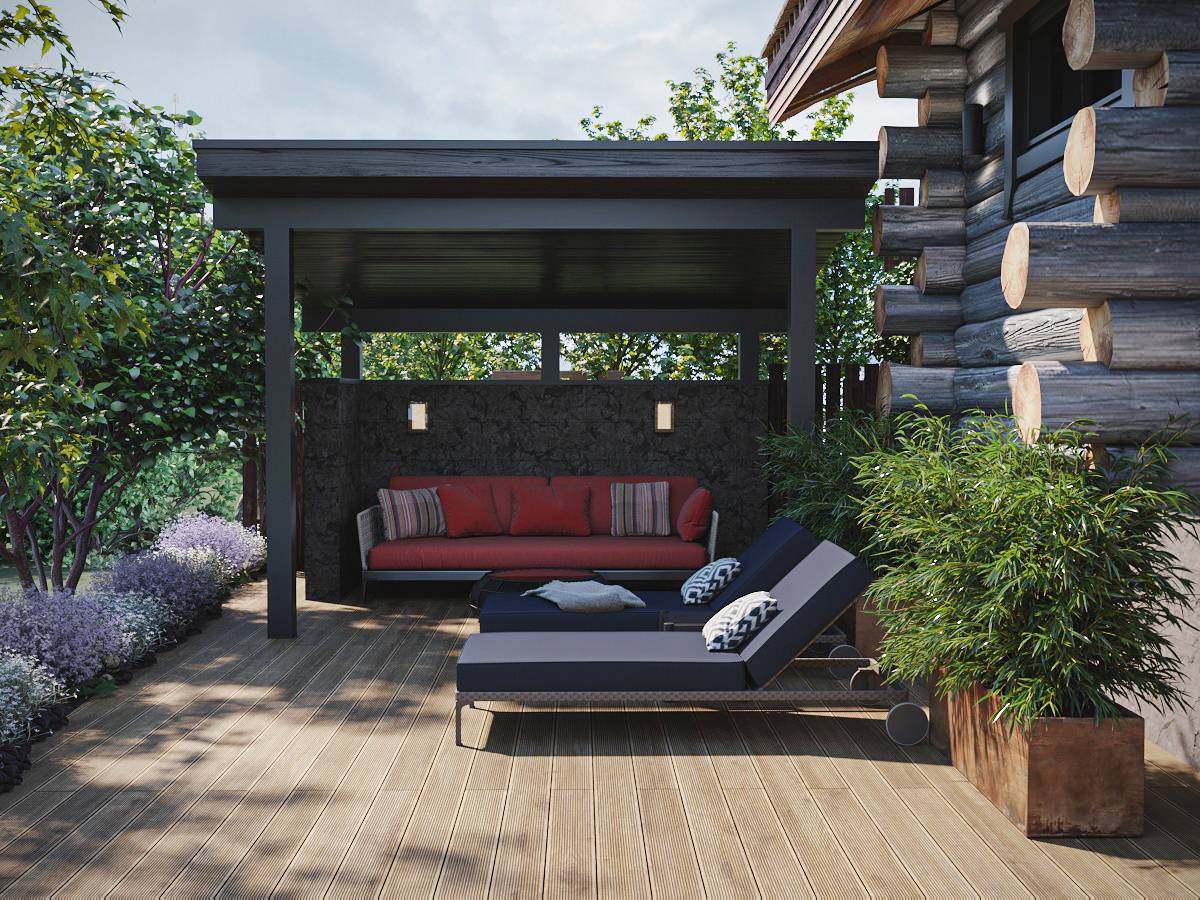 Обложка проекта: Благоустройство двора загородного дома.