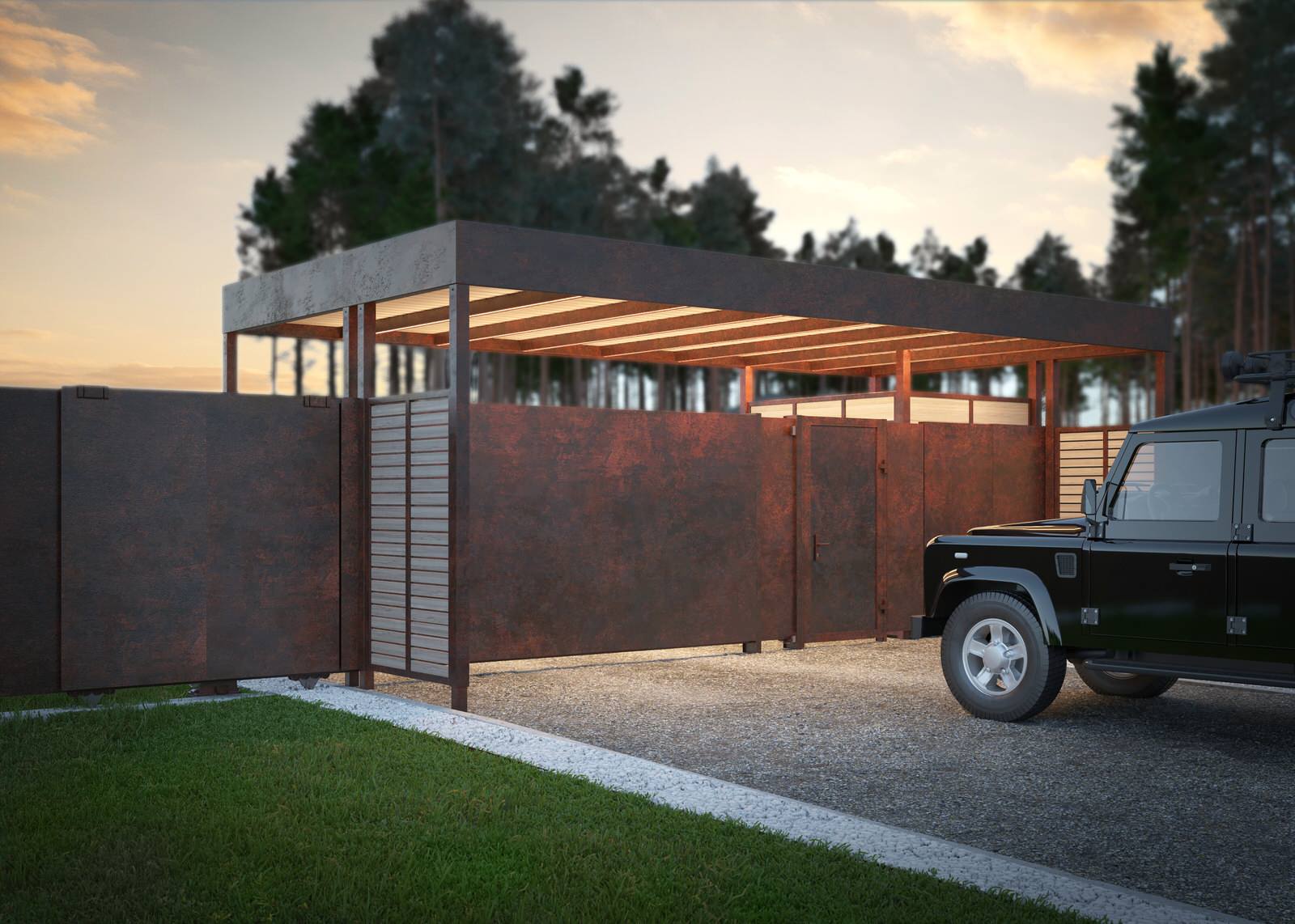 Дом охотника. Благоустройство территории.