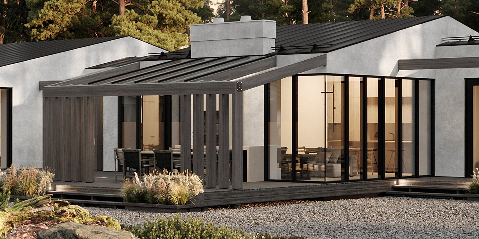 Проект одноэтажного дома в Репино