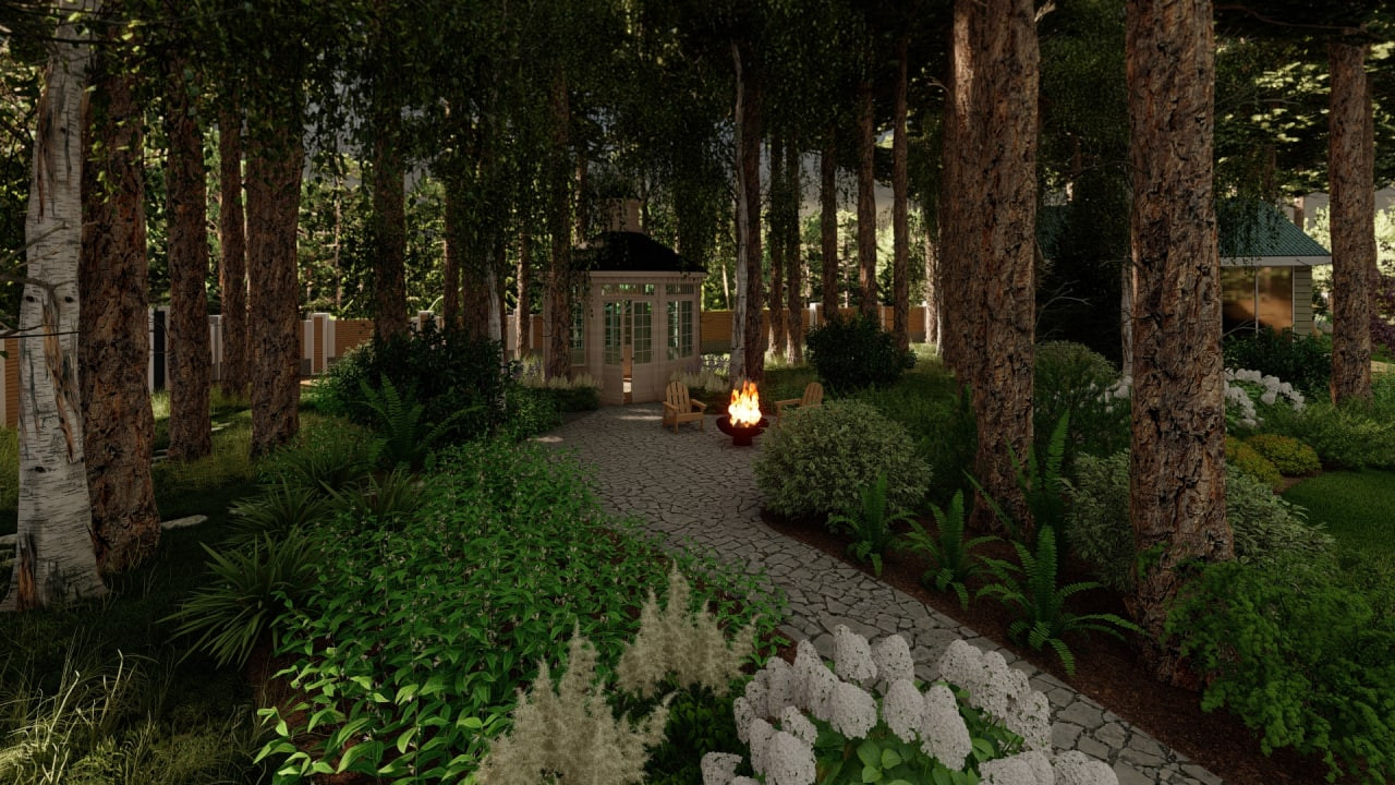 Проект сада Лесная жемчужина