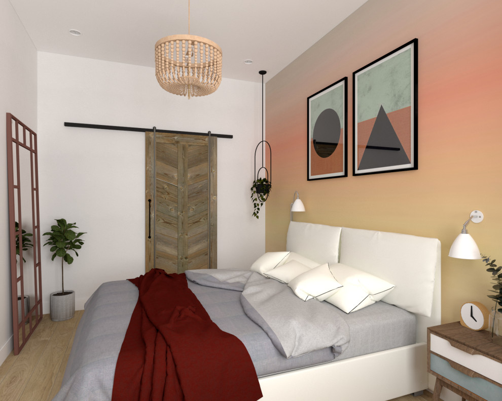 Обложка проекта: Интерьер с красными акцентами