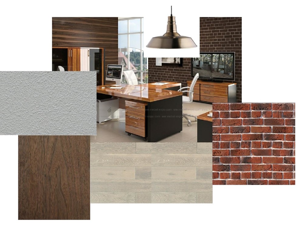 Кабинет переговорная в стиле лофт