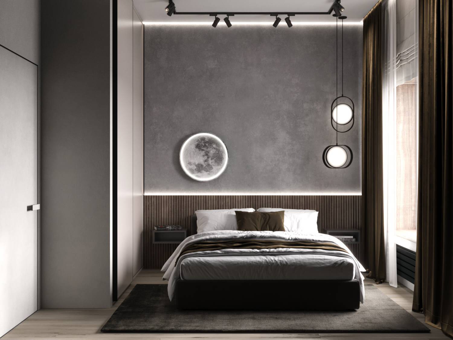 проект 1-комнатной квартиры MINIMALISM & LOFT
