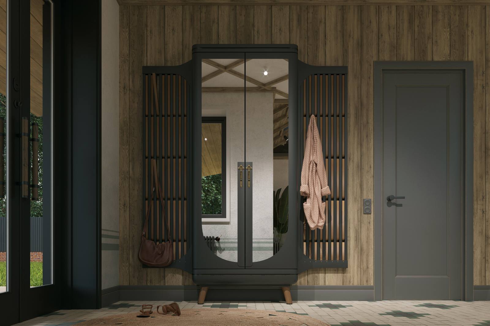 Загородный дом в Царевщине, интерьер в стиле лофт