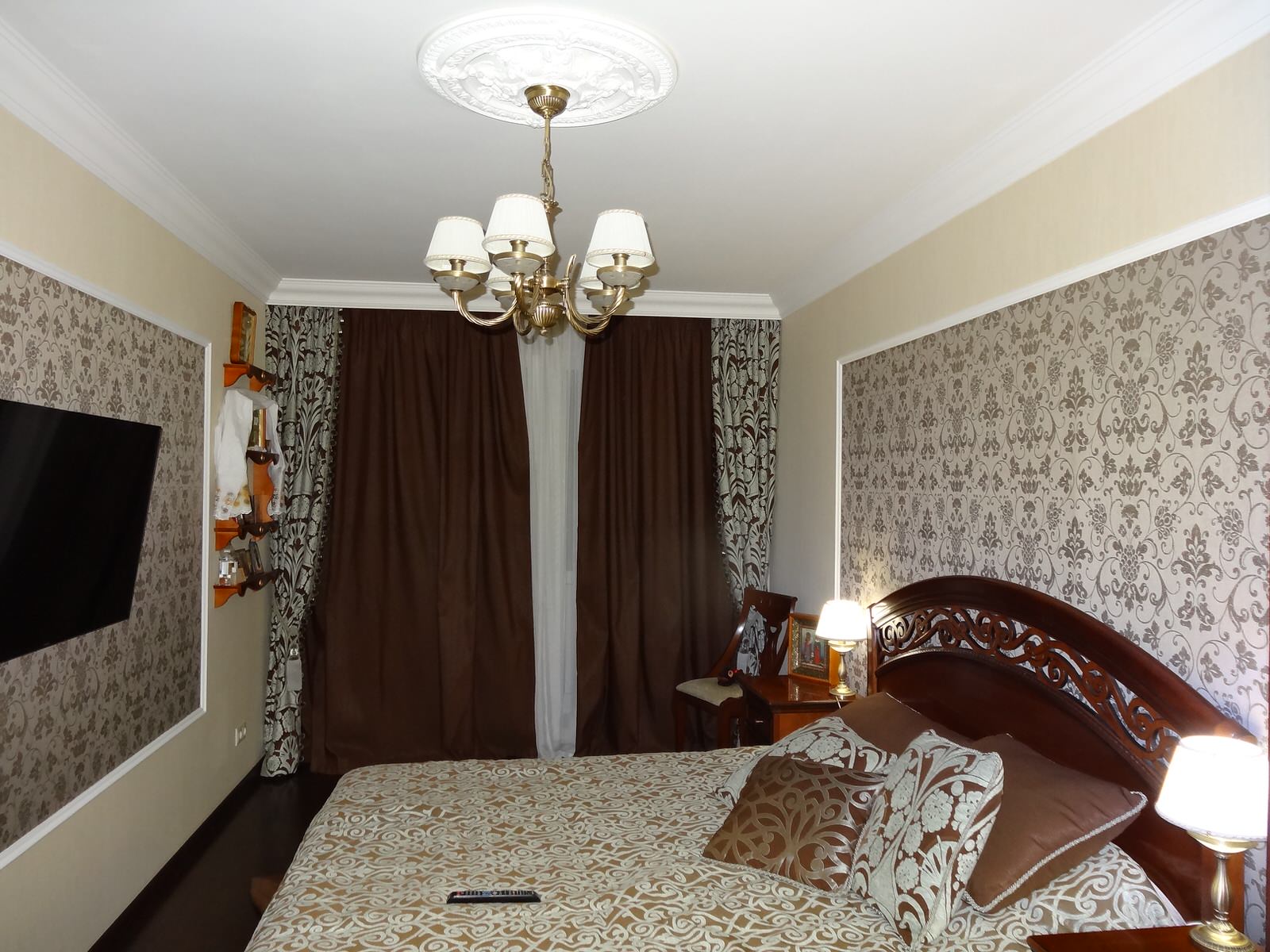 Квартира в классическом стиле. Спальня.