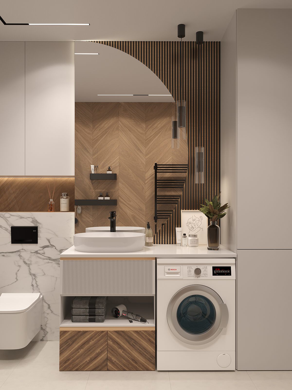 Обложка проекта: Санузел в современном стиле