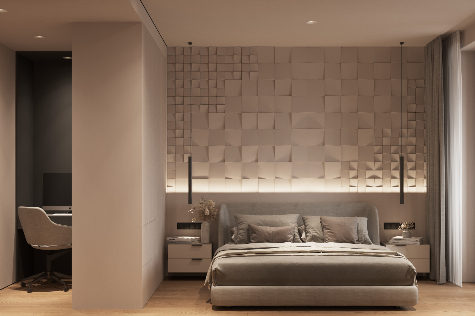 Проект интерьера квартиры "CREAM"