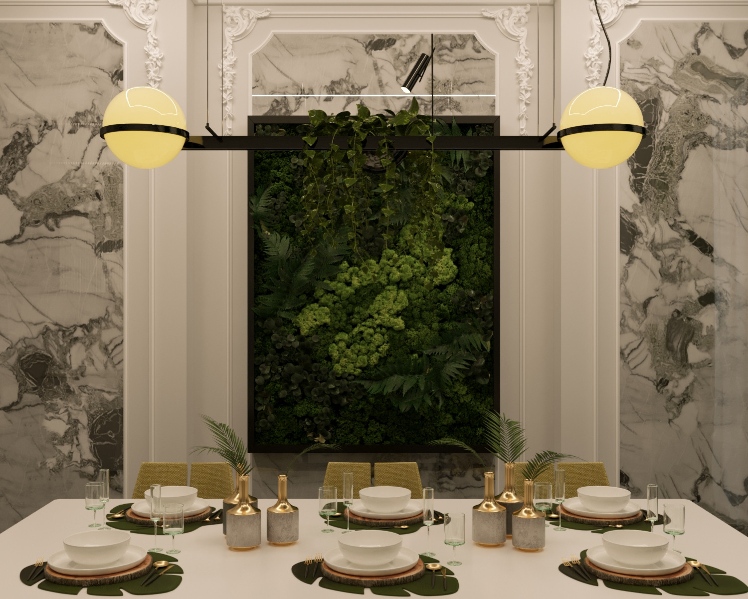 Кухня ЖК Суббота "Пальмовая ветвь"