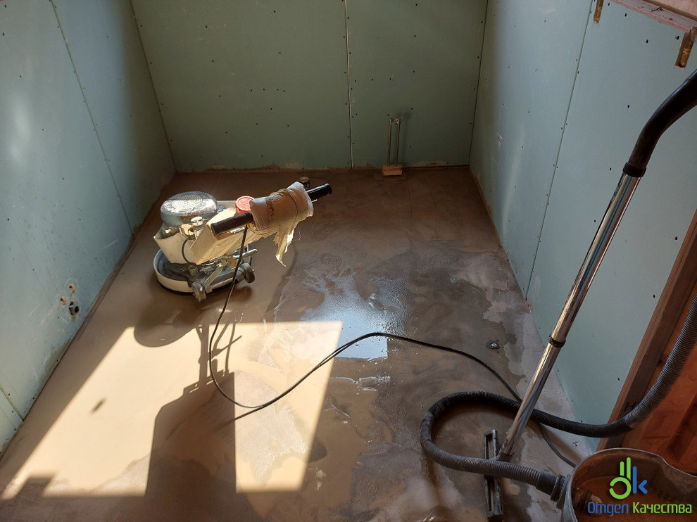 Шлифовка (корректировка) существующей стяжки пола