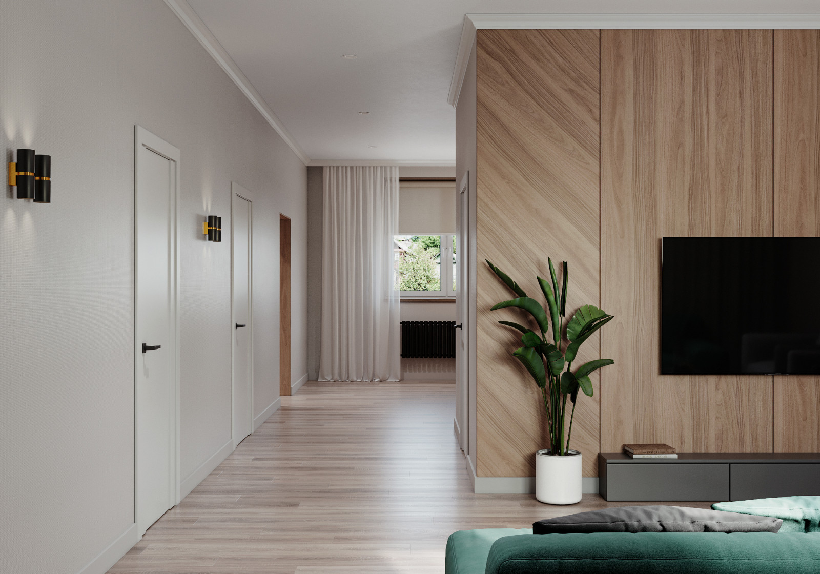 Визуализация гостиной