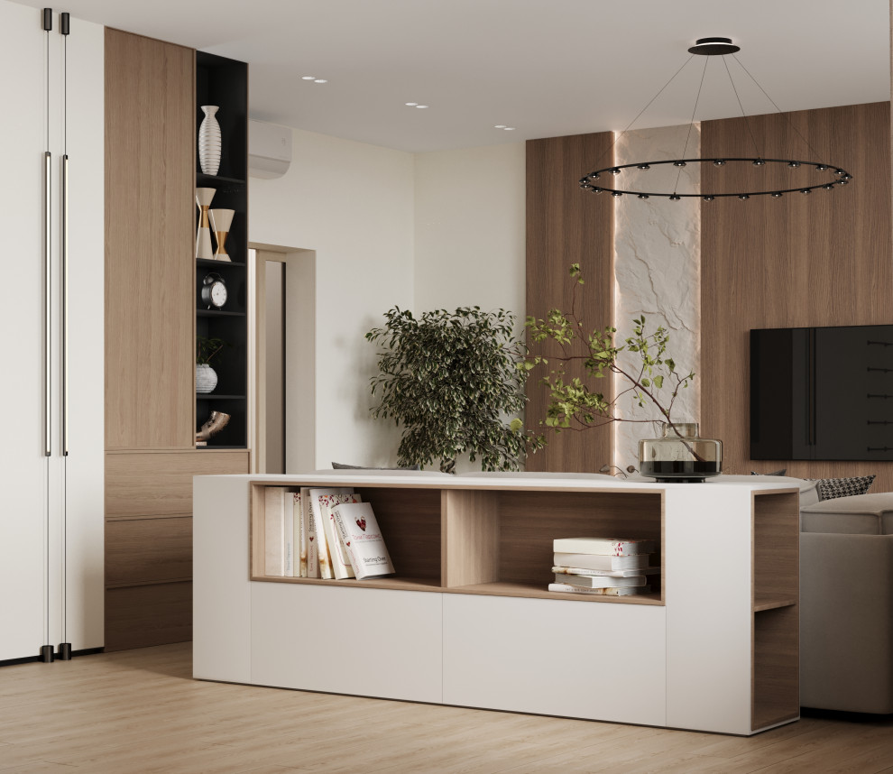 Обложка проекта: 3 этаж частного жилого дома. Гостиная.