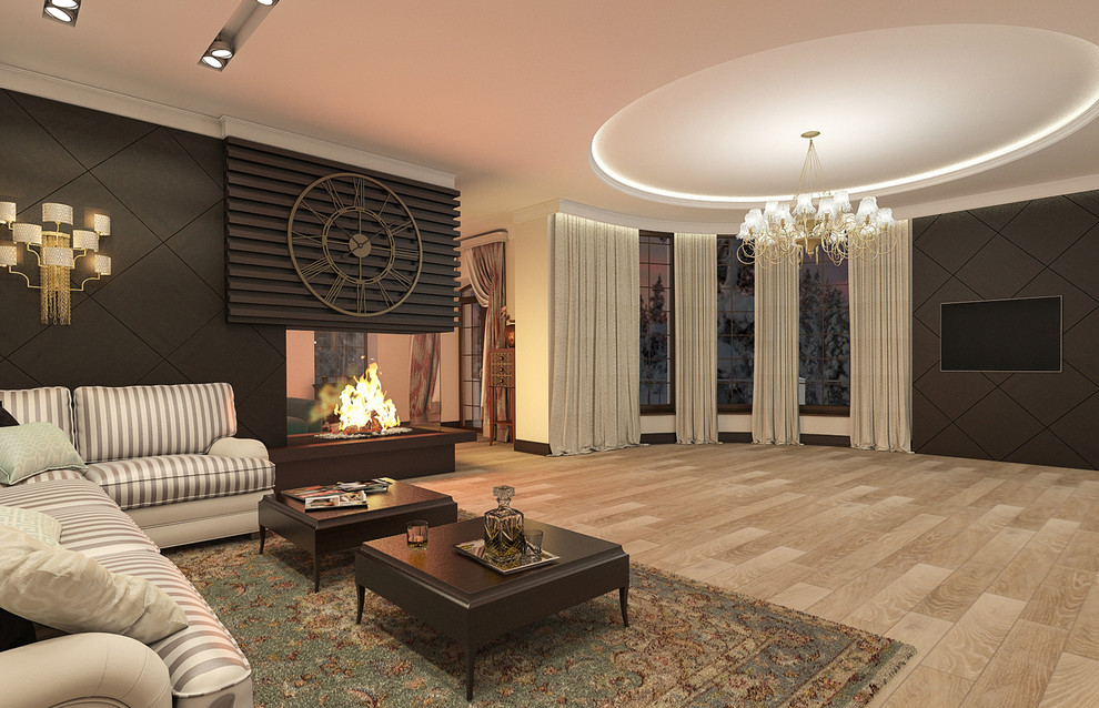 Загородный дом с кальянной. Проект. Визуализация.