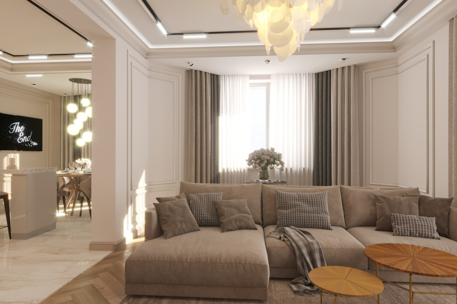 Квартира неоклассика 140м2 г.Новосибирск