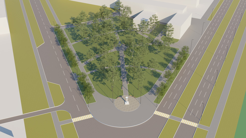 Сквер медиков на ул.Гагарина