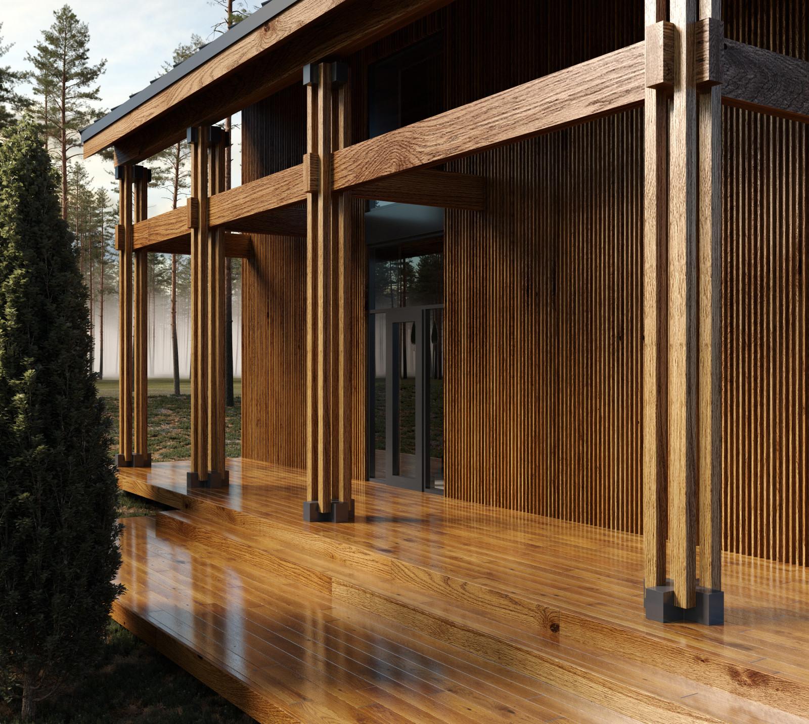 Гостевой дом Cabin 02 на берегу озера