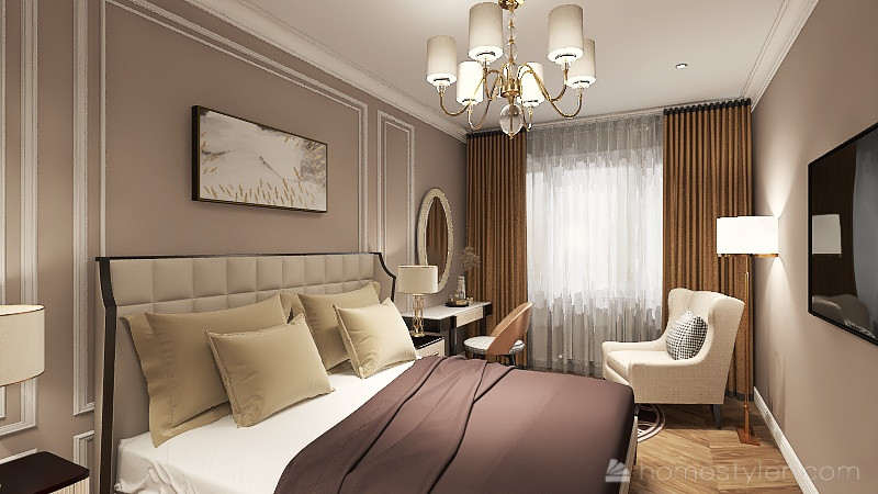 Проект  для молодой семьи в стиле неоклассика