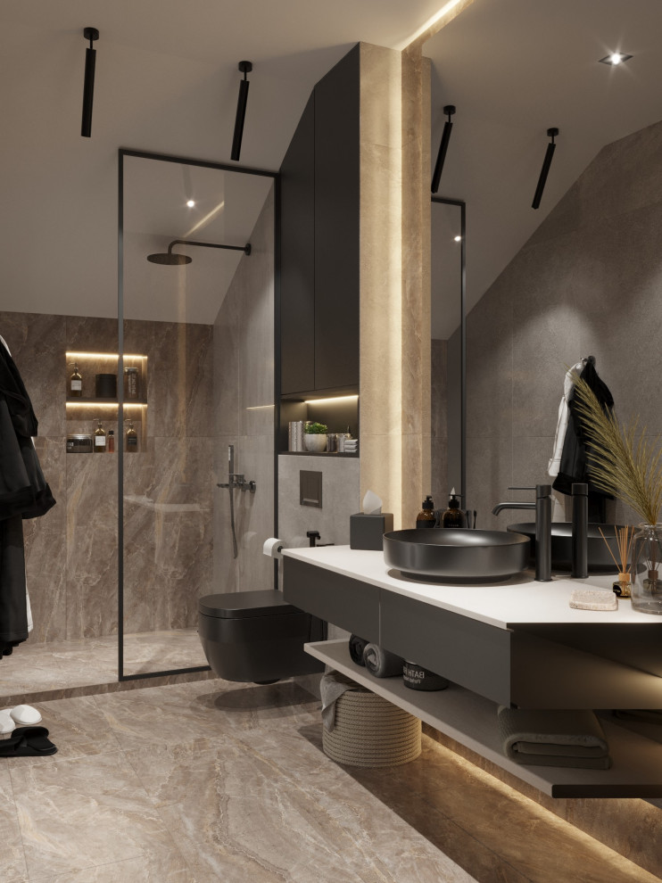 Ванная комната в коттедже