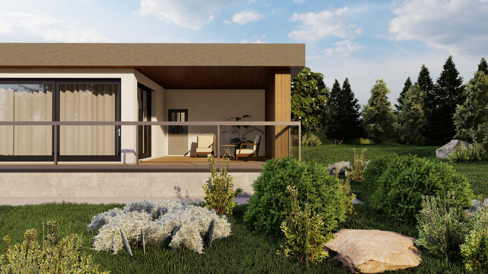 Летний одноэтажный дом