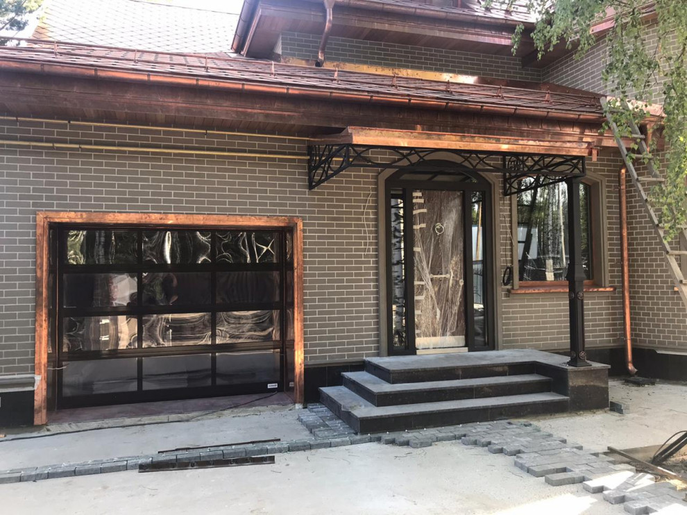 Обложка проекта: Кованый забор 380 кв.м., откатные ворота 3шт., кованые навесы 3шт.