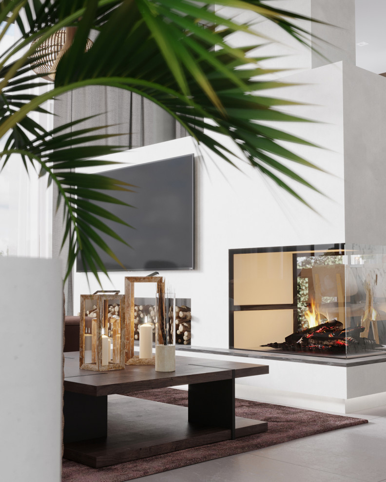 Кухня-гостиная в частном доме