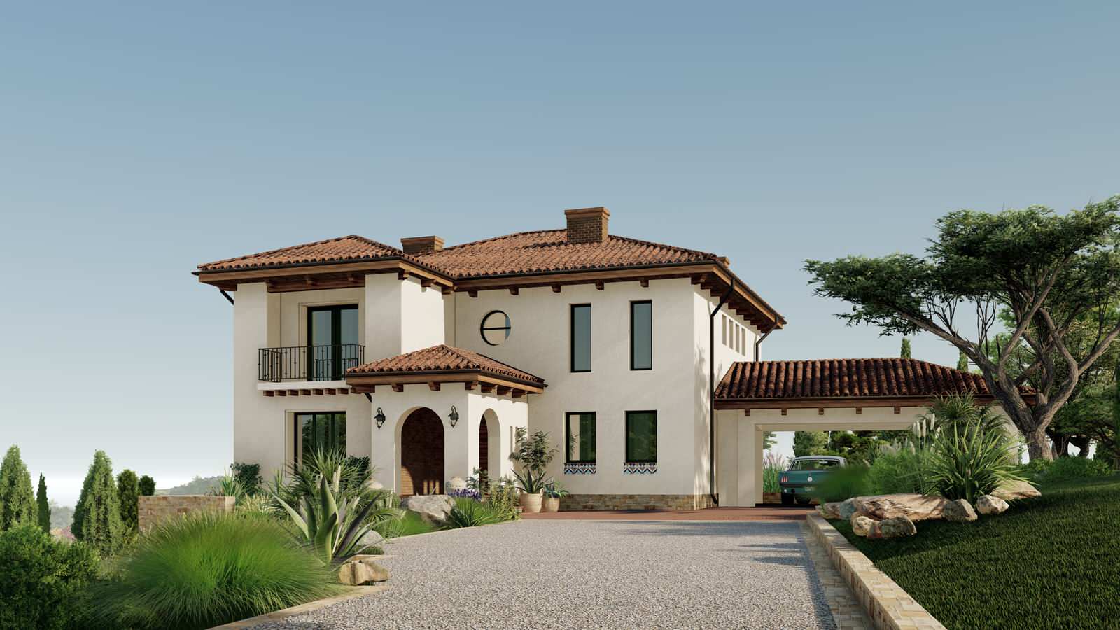 Villa Mediterra. Коттедж в средиземноморском стиле
