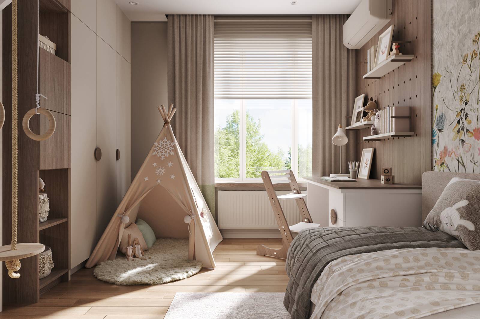 Дизайн детской спальни для девочки