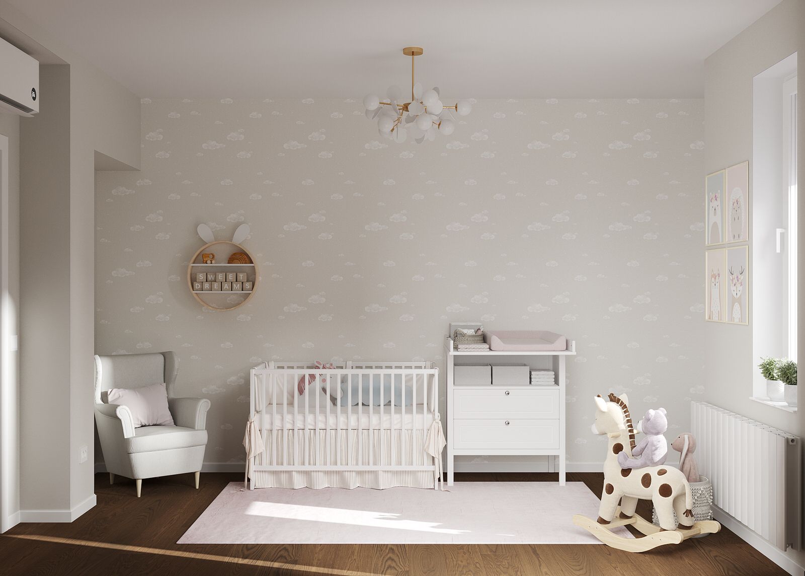 Обложка проекта: Детская комната для девочки