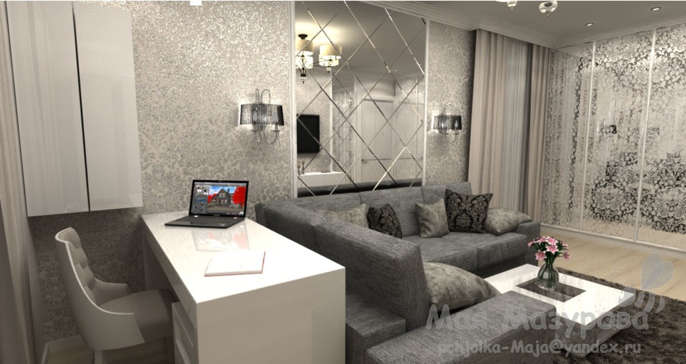 57,6 кв.м. благородной монохромности