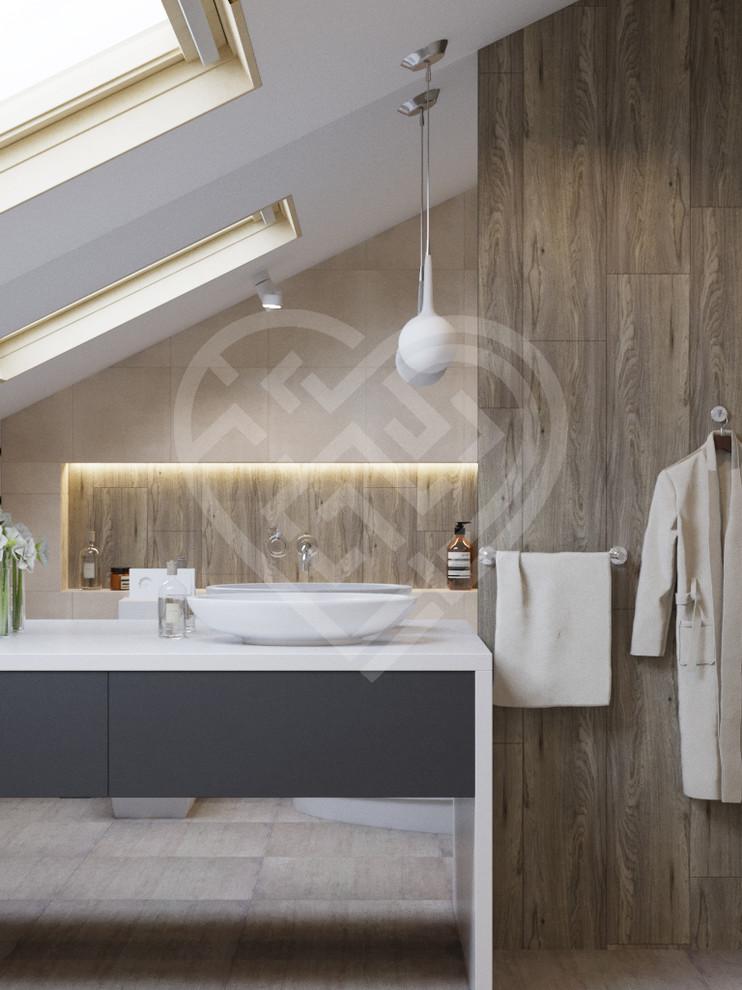 Дизайн интерьера дома из клеёного бруса в Подмосковье