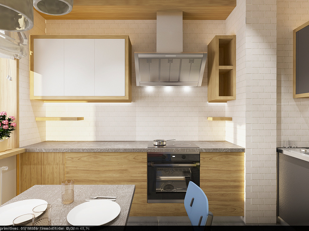 Квартира для семьи с двумя детьми с элементами лофт