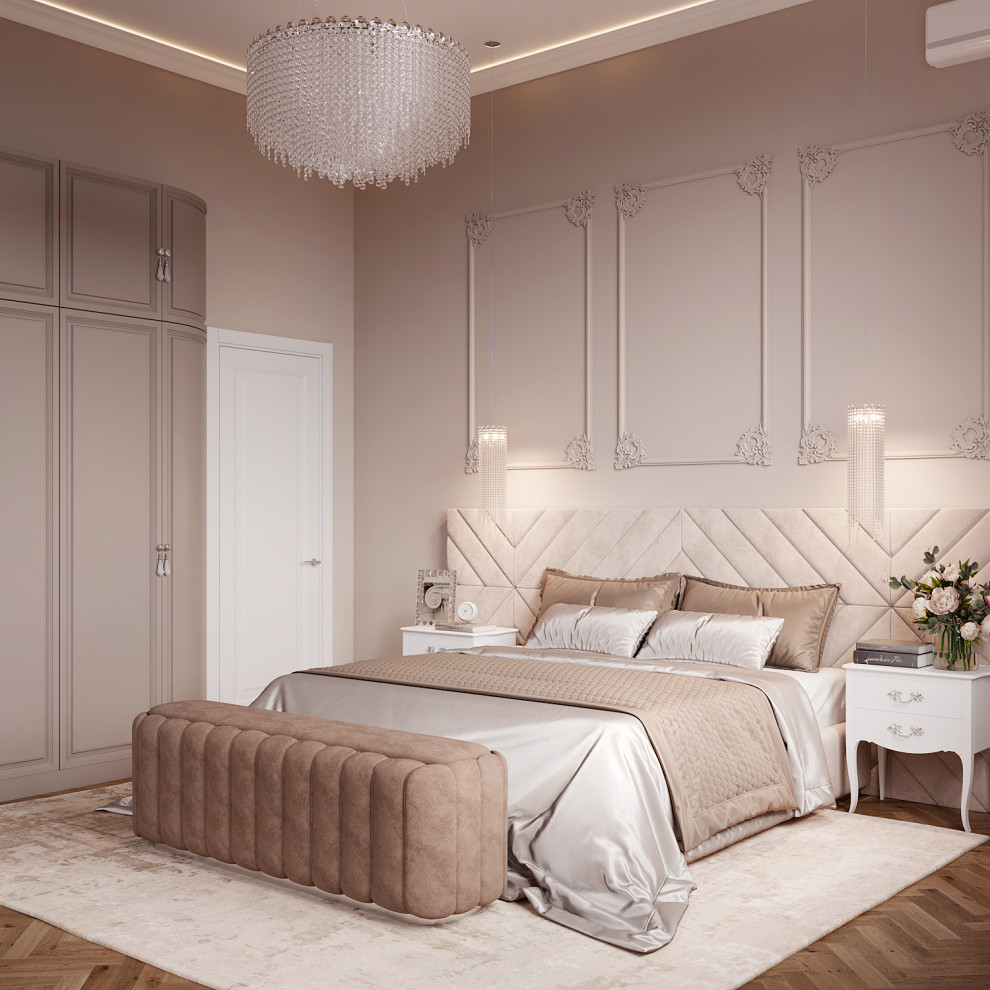 Мастер-спальня, 25 кв.м., частный дом