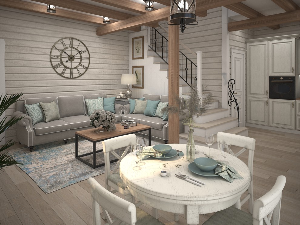 Обложка проекта: Интерьер гостиной в загородном доме