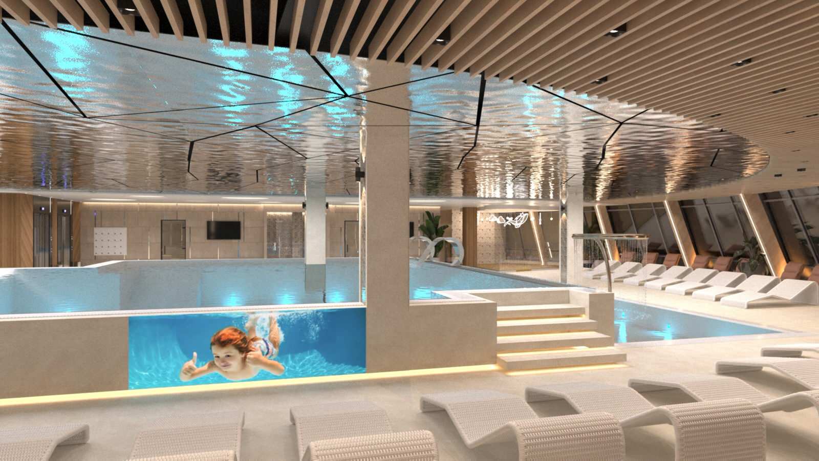 Термы "Лето". Закрытый бассейн.