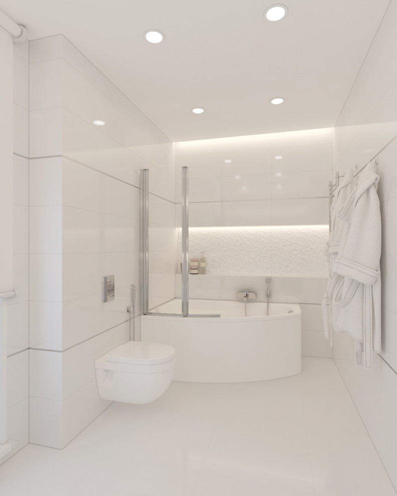 Ванная комната в светлых тонах