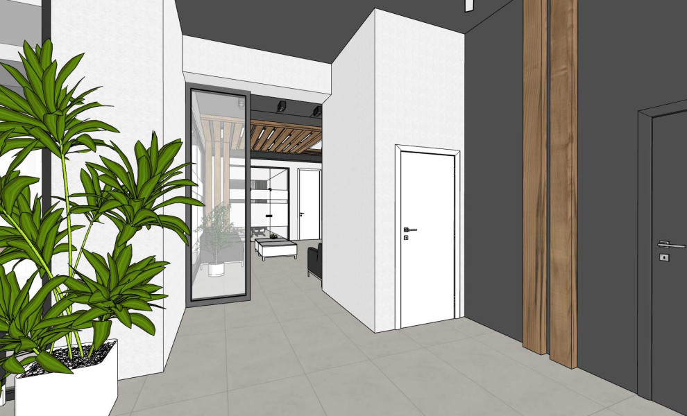 Офис для компании Изовол (экспресс-проект, скетчап)