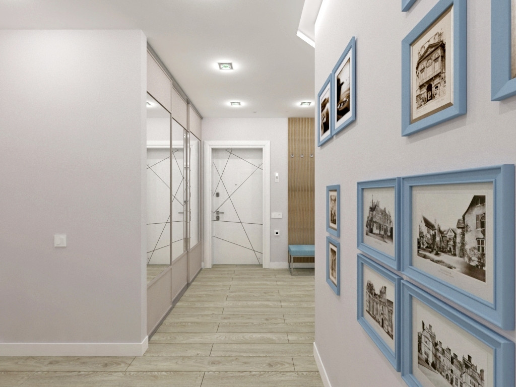 Лаконичный дизайн трехкомнатной квартиры