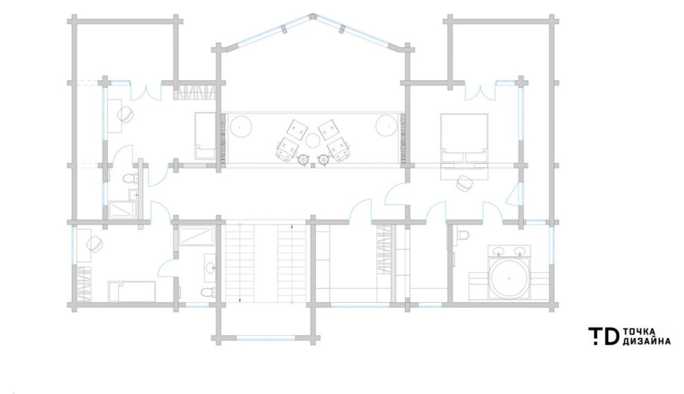 Темный лес: загородный дом в Подмосковье