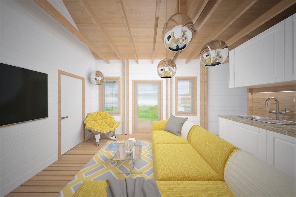 Одноэтажный дачный домик