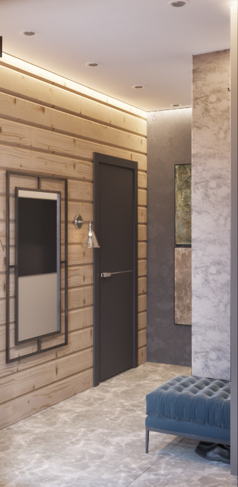 Дизайн-проект загородного дома из бруса