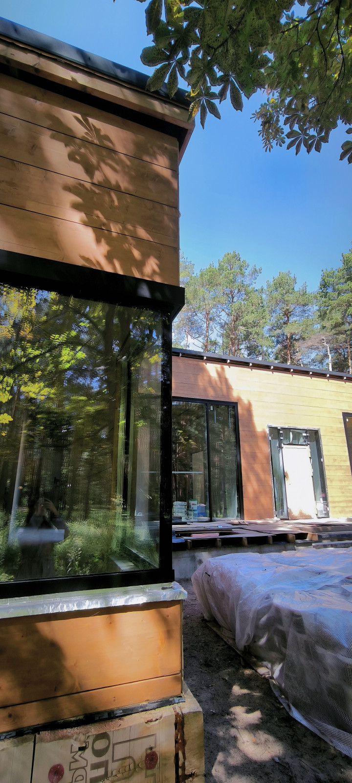 Одноэтажный дом из клееного бруса