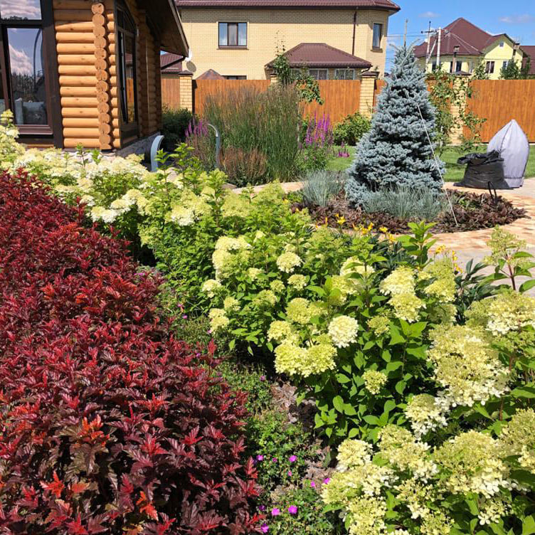 Мощение и озеленение