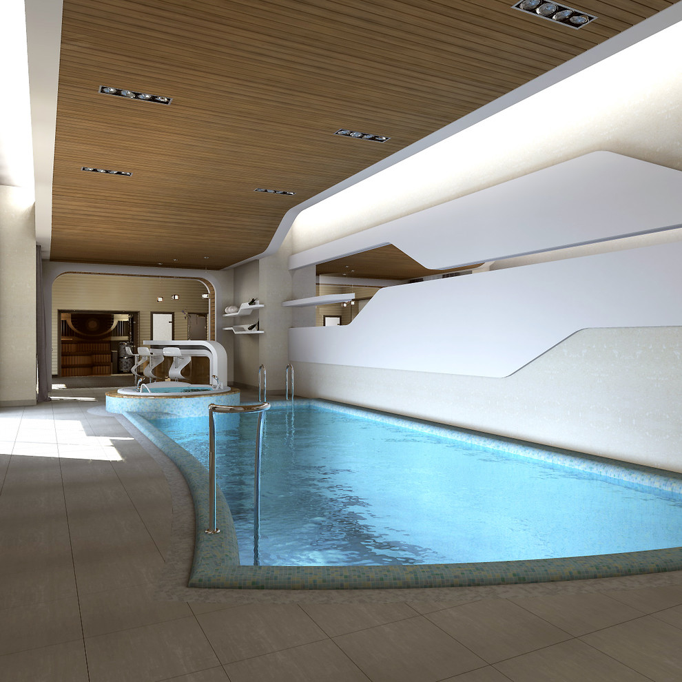 SPA зона с бассейном в частном доме под Харьковом.